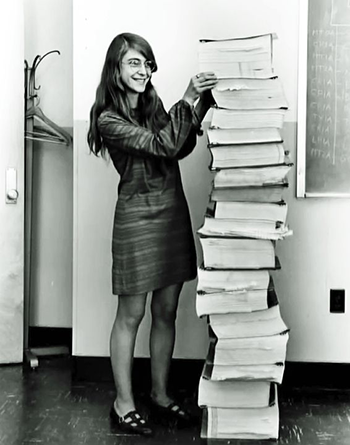 Margaret Elaine Hamilton is an American computer scientist, systems engineer, and business owner. She was director of the Software Engineering Division of the MIT Instrumentation Laboratory, which developed on-board flight software for NASA's Apollo program. 